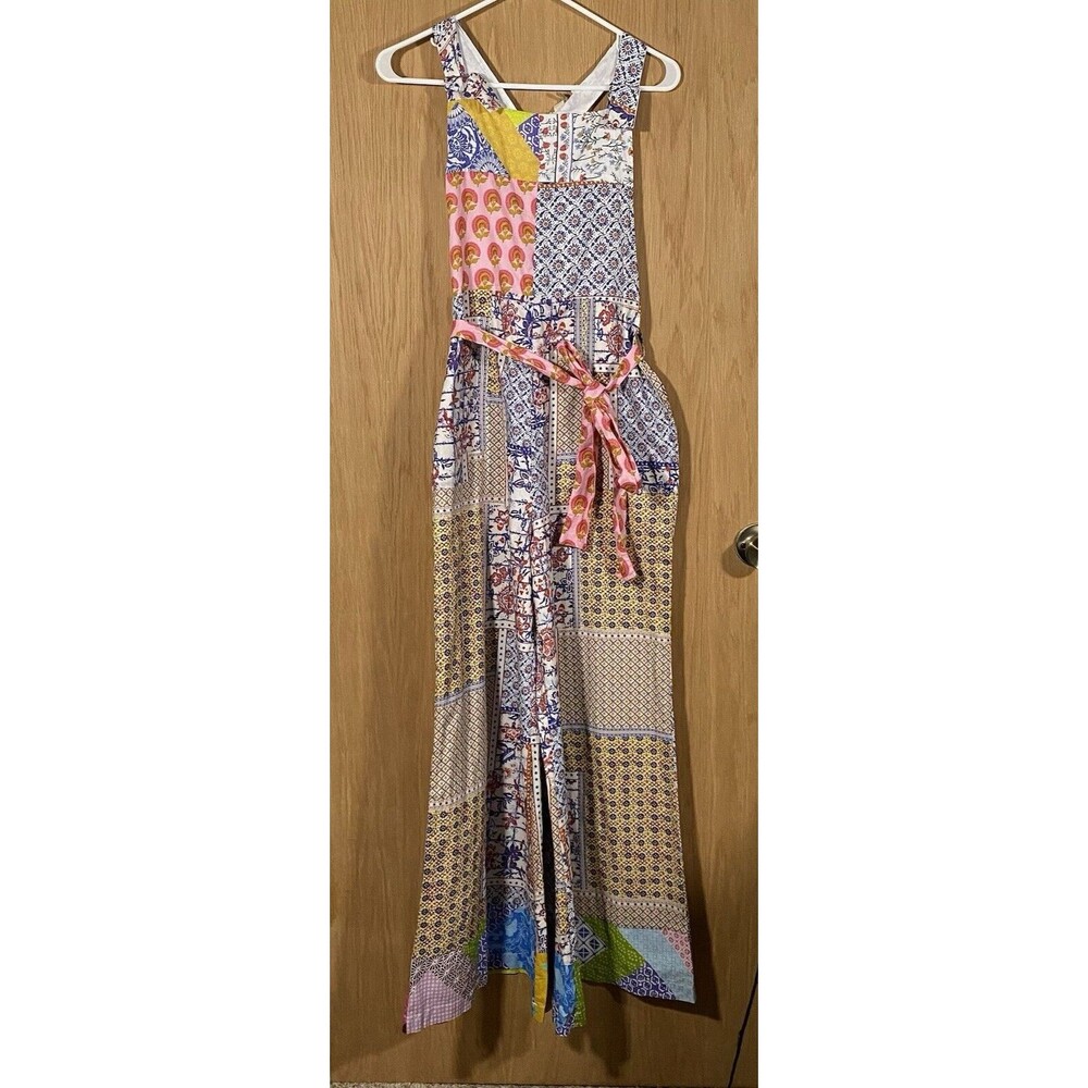 Anthropologie Multicolor Patchwork Jumpsuit - image 1